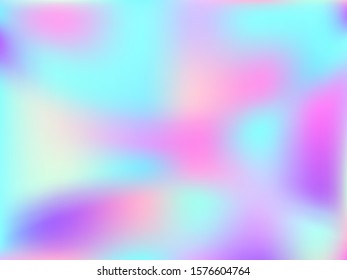 Neon holographic paper fluid gradient backdrop. Stylish iridescent mermaid background. Polar lights liquid colors background. glowing blurred splash holographic vector wrapping paper.