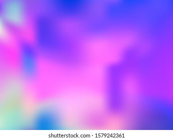 Neon holographic paper fluid gradient backdrop. Electro iridescent mermaid background. Liquid colors neon background. Refulgent blurred splash holographic vector wrapping paper.
