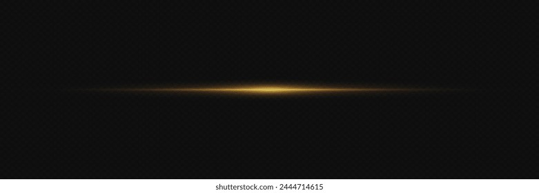Destello Horizontal de neón y luz. Línea de luz.