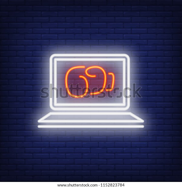 Neon Icon Online Boxing Bets Protective Stock Vector Royalty Free 1152823784