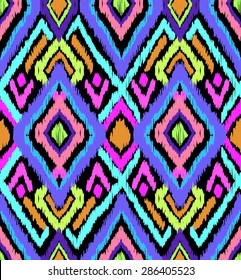 neon ikat art ~ seamless background