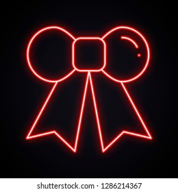 Neon infinite heart sign. Bright love symbol. Valentine's day. Love, couple, relationship, dating, holiday, romantic theme. Retro glowing heart shape.