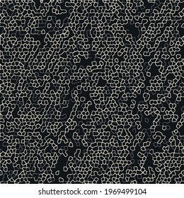 Neon Irregular Geometric Shapes Pattern