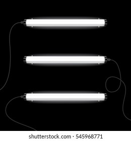 Neon Lamp Lighting Neon Tubes Vector Stock Vector (Royalty Free ...