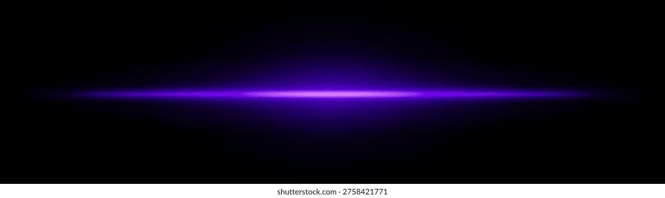Neon laser beam. Bright horizontal light streak with intense glow blur, radiant core line across dark background, minimal sci fi style, luminous flare effect, abstract energy wave, soft bloom aura.