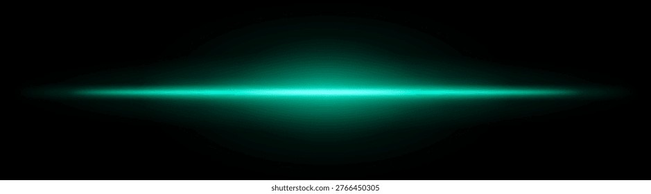 Neon laser beam. Bright horizontal light streak with intense glow blur, radiant core line across dark background, minimal sci fi style, luminous flare effect, abstract energy wave, soft bloom aura.