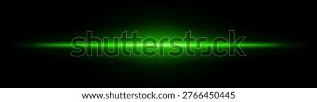 Neon laser beam. Bright horizontal light streak with intense glow blur, radiant core line across dark background, minimal sci fi style, luminous flare effect, abstract energy wave, soft bloom aura.