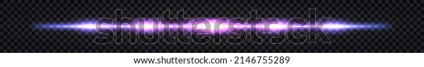 Neon laser\
beam, glowing streak with light thunder bolt effect. Purple and\
blue ray line with electric flash explosion.Techno futuristic\
impulse line isolated. Vector\
illustration