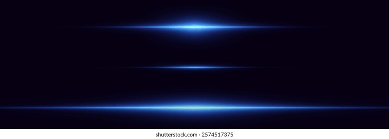 Neon laser beams, and horizontal lines of light.