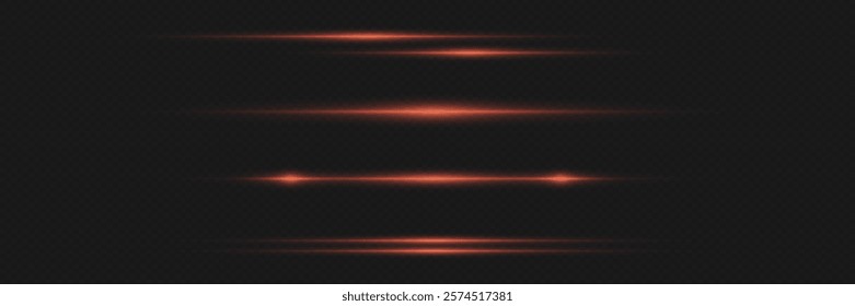 Neon laser beams, and horizontal lines of light.