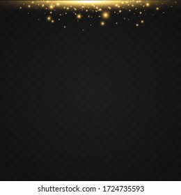 Neonlichtleuchte. Horizontal glänzende Linie, Blitzeffekt auf transparent. Dekorative farbenfrohe, hellere Designdetails für Textanzeigen und Schlagzeilen.