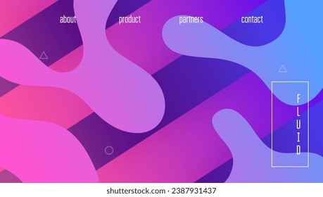 Neon Layout. Business Brochure. Art Landing Page. Wavy Geometric Banner. Gradient Shape. Violet Mobile Background. Hipster Frame. Abstract Journal. Lilac Neon Layout