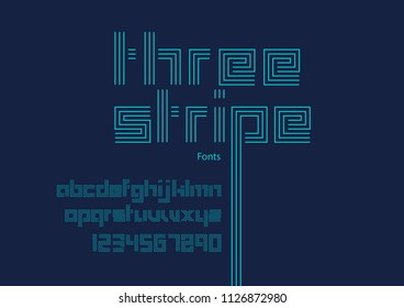 Neon LED font set