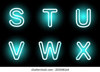 neon letters
