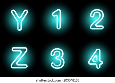 neon letters