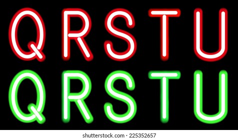 neon letters