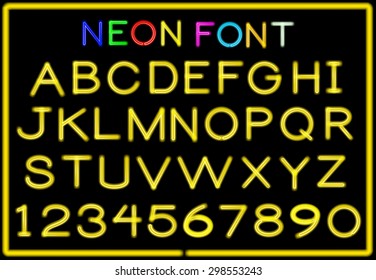 Neon letters