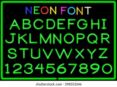 Neon letters