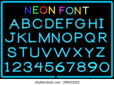Neon letters