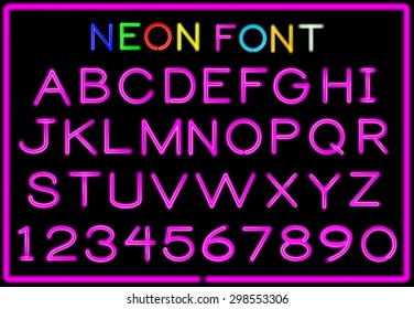 Neon letters