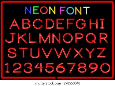 Neon letters