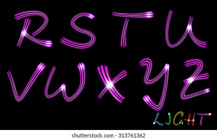 Neon letters
