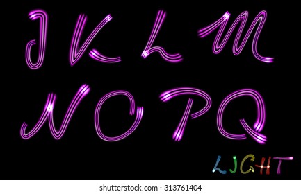 Neon letters
