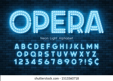 Alfabeto 3d iluminado con neón, letra extra brillante. Controlar el color.