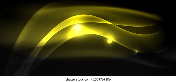 Neon-Licht-abstrakte Wellen-Design