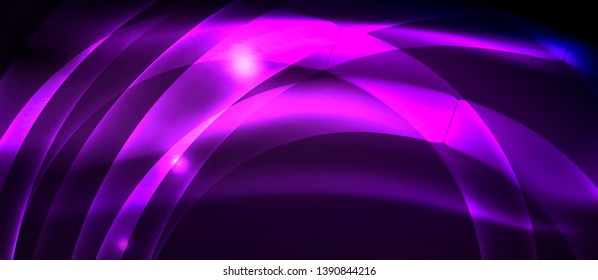 Neon-Licht-abstrakte Wellen-Design