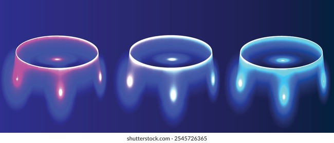 neon luz fundo gradiente verde azul 3d abstrato roxo escuro redondo vermelho linha cyberpunk laser laranja forma rosa preto violeta cósmico quadro amarelo espaço dinâmico vibrante geométrico moderno top vetor pr