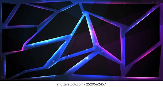 Fundo de luz de néon. Ilustração vetorial. Design para capa, banner, cartaz, papel de parede. 