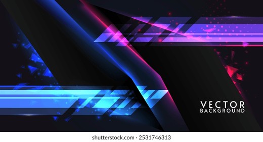 Neon light background. Vector illustration. Design for cover, banner, poster, wallpaper.