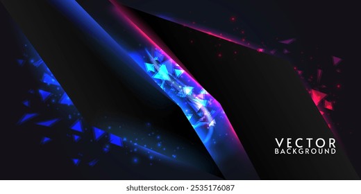 Fondo de luz de neón. Ilustración vectorial. Diseño para portada, Anuncio, póster, Fondo de pantalla.