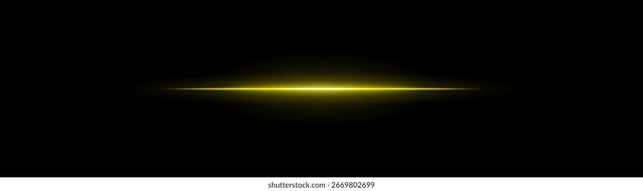 Neon light beam. Glowing horizontal rays in blue, pink, yellow, and green shades on dark and transparent backgrounds, suitable for UI, sci-fi, motion, speed, and energy visuals.