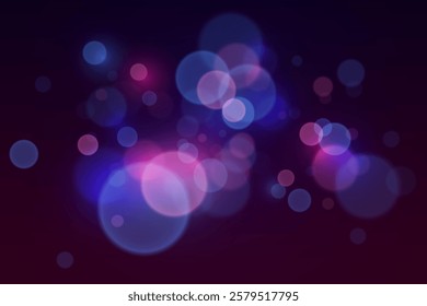 Neon light bokeh and sparks. Vector EPS10