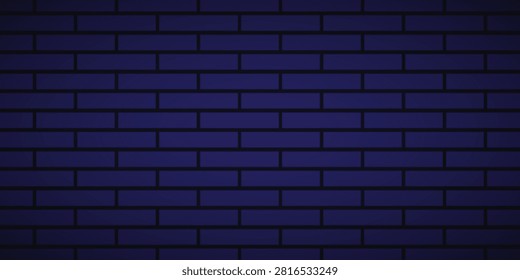 Neon light brick pattern wall background. Stone brickwall texture. Building stone tile material. Textured brickwork stonewall. Building brick wall neon pattern. Construction blocks. Vector