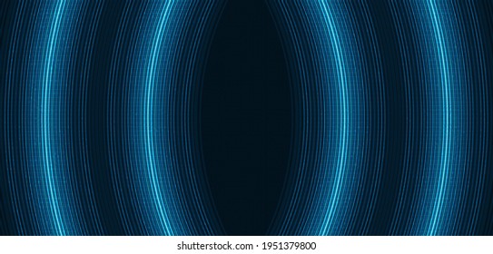 Neon Light Digital Speed Line on Blue Technology Background,Digital and Connection Concept design,Vector illustration.