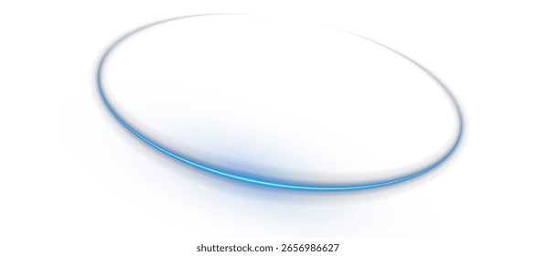 Anel de energia leve neon com efeito de espiral de trilha brilhante. Movimento circular dinâmico abstrato de linhas elétricas e partículas de faísca. Ideal para tecnologia ou design de ficção científica.