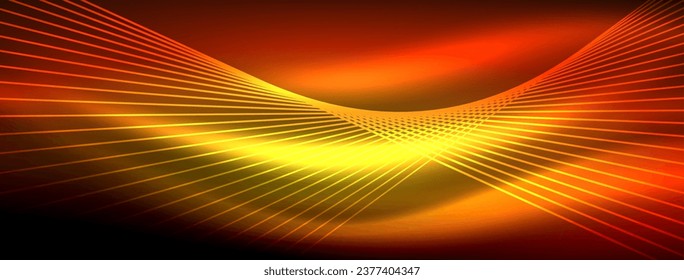 Neon light glowing line vectors: vibrant colors, sleek lines. Captivating design style inspired by neon signs. Electric energy for websites, ads, and more