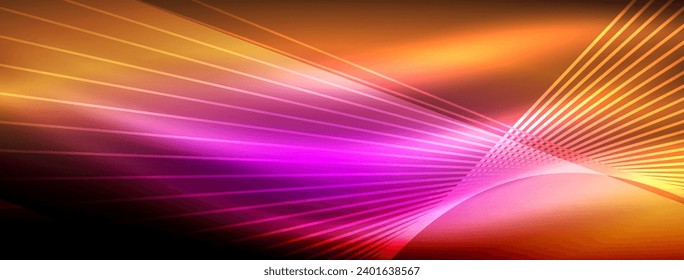 Neon light glowing line vectors: vibrant colors, sleek lines. Captivating design style inspired by neon signs. Electric energy for websites, ads, and more