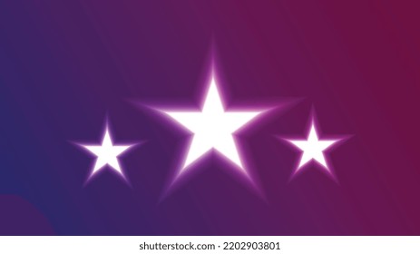 Neon Light, Glowing Star , Blank | Star Light on a Brown Background | Neon Lights Background | Abstract Glowing Lights Background Vector. Tropical Neon Frames. Bright Glowing Cyber Flora Frame