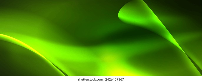 Neon light glowing waves and lines background set for wallpaper, business card, cover, poster, banner, brochure, header, website