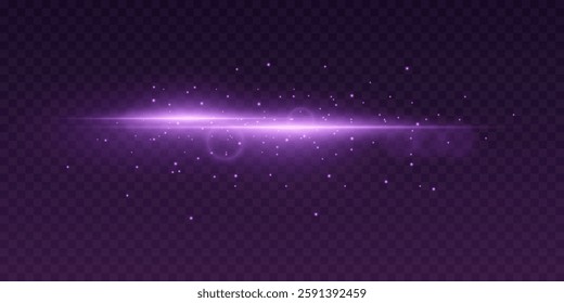Neon light line effect of explosion and sparks.