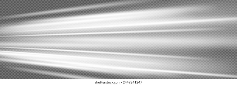 Efecto rastro de línea de luz de neón. Efecto de luz de movimiento. Sobre un fondo transparente.	
