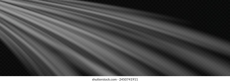 Neon light line trail effect. Motion light effect. On a transparent background.	