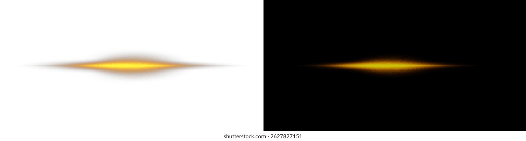 Laser de linhas de luz de néon com traços horizontais brilhantes. Feixes de velocidade brilhantes e faixas luminosas criam um efeito de movimento dinâmico com faíscas e flash. Perfeito para designs futuristas.