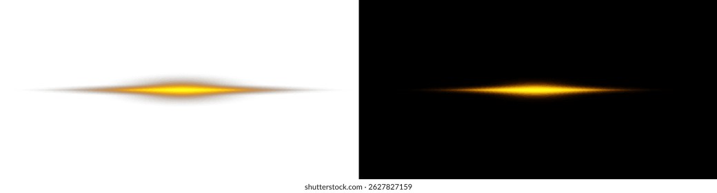 Laser de linhas de luz de néon com traços horizontais brilhantes. Feixes de velocidade brilhantes e faixas luminosas criam um efeito de movimento dinâmico com faíscas e flash. Perfeito para designs futuristas.