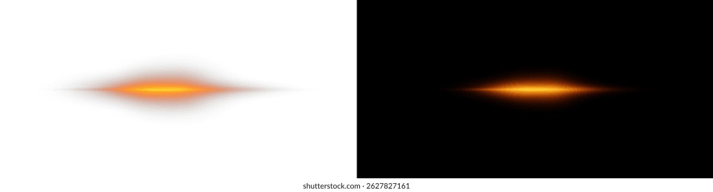 Laser de linhas de luz de néon com traços horizontais brilhantes. Feixes de velocidade brilhantes e faixas luminosas criam um efeito de movimento dinâmico com faíscas e flash. Perfeito para designs futuristas.