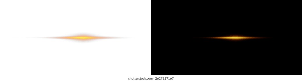 Laser de linhas de luz de néon com traços horizontais brilhantes. Feixes de velocidade brilhantes e faixas luminosas criam um efeito de movimento dinâmico com faíscas e flash. Perfeito para designs futuristas.